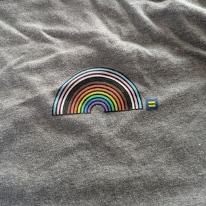 Gray Adult Unisex Shirt with Pride Design